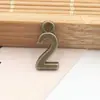 DIY Materiais Artesanais Taobao Aliexpress Acessórios com Contas Atacado Pingente Pulseira Pingente de Bronze Digital ZAKKA
