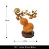 Nuevo Adorno de Calabaza de la Fortuna Estilo Chino para Entrada de Sala de Estar, Decoración que Atrae la Riqueza, Símbolo de Buena Suerte de Caqui, Regalo de Inauguración de Oficina