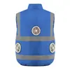 Ropa de trabajo de aire acondicionado con ventilador de enfriamiento de verano hecha a medida desde la fábrica de origen, chaleco de trabajo duradero, admite etiquetado e impresión