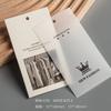 Etiquetas colgantes de ropa hechas a medida, Etiquetas colgantes semi-transparentes color blanco roto engrosadas, Etiquetas de marca de ropa de lujo ligero de moda