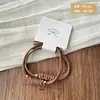 Cuerda Trenzada Nudosa Retro Perla Dorada Goma Elástica de Alta Elasticidad Estilo Sencillo Empaque de Tarjeta Goma para el Cabello para Mujeres Accesorios para el Cabello al por Mayor
