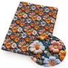 Bordado imitación flor poliéster algodón o tela impermeable diy tela retazos bolsa mantel ropa, 1Yc50465