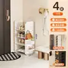 Puerta de Entrada Bolsa para Zapatos Estante de Almacenamiento Tablero Perforado Zapatero Multifuncional Apilable Pasillo Zapatero de Gran Capacidad