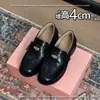 Mocasines de Piel Suave para Mujer 2026 Primavera/Verano Nuevos Zapatos Planos Perezosos de Tacón Grueso Estilo Británico Retro Zapatos Pequeños de Cuero