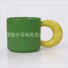 Novo modelo 0146* 8,5*8,5cm 340ml *Caneca Robusta* Caneca Dudu*Caneca com Alça de Lua*Caneca de Cerâmica