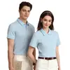 Camisas Polo para hombre y mujer, seda de hielo antibacteriana 7A de tacto frío, camisetas de verano de alta gama para negocios, ropa de trabajo personalizada para empresas