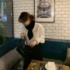 Bufanda Cálida Maomao de Conejo Rex Estilo Coreano Versátil para Mujer Bufanda de Imitación Otoño e Invierno Celebridad de Internet Bufanda Cruzada de Felpa Tejida para Mujer