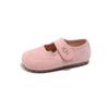 Zapatos de Cuero Estilo Francés para Niños 2026 Primavera y Otoño Nueva Versión Coreana Zapatos de Princesa Suaves Mate para Niñas Mocasines Estilo Birkenstock