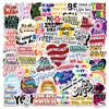 50 pegatinas de grafiti inspiradoras, con personalidad clásica, para maletas, monopatines, neveras y portátiles, pegatinas impermeables.