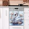 Fun-f707 personalidade cisne nobre cozinha restaurante máquina de fumaça casa embelezamento adesivos decorativos atacado