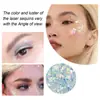 Eelhoe Gel de Lentejuelas Sombra de Ojos con Glitter Maquillaje de Fiesta Brillante y Delicado Pasta Gelificada Adherente a la Piel Decoración Corporal