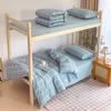 Juego de Tres Piezas de Algodón Puro Teñido en Hilo Lavado Clase A para Camas Litera, Colchón, Ropa de Cama de Dormitorio Escolar, Una Pieza Dropshipping