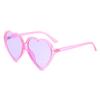 Nuevos Lentes en Forma de Corazón, Montura de Gafas de Sol de Corazón de Durazno a la Moda, Gafas de Sol Universales de Corazón Grande, Venta Directa de Fábrica de Gafas Cruzadas para Mujer 8660