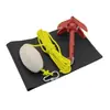 Juego de Ancla Plegable de Acero al Carbono Plateado Galvanizado en Caliente de 0.7 kg para Bote Inflable Kayak Barco de Pesca