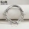 F316 Titânio Polido Brilhante Liga Seamless Ring Septo Personalizado Brinco de Moda Piercing Joia Argola de Nariz