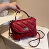 Bolso de cadena de rombos transfronterizo para mujer 2026 nuevo bolso de mano pequeño estilo Chanel de alta gama retro de un solo hombro cruzado bolso cuadrado pequeño