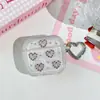 Nuevo Estuche Corazón de Epoxi Phantom para AirPods Pro 3, compatible con Apple 4ª generación, estuche suave con colgante de corazón