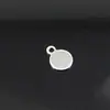 Colar pulseira de tag em aço inoxidável acessórios de joalheria pingente redondo cauda de amor gravação a laser de logotipo