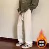 Pantalones de pana 2026 nuevo modelo deportivos casuales versátiles para hombre, otoño e invierno, forrados de polar, engrosados, de pierna recta holgada, pants