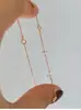 Pulsera de trébol de plata de ley S925 para mujer, estilo europeo y americano transfronterizo, simple, con circonita, lujo ligero, temperamento de nicho, pulsera de alta gama