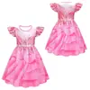 Producto más vendido transfronterizo 2025: Vestido Negro de Encaje para Cosplay de Bruja Maligna Vestido para Fiesta de Halloween