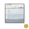 Pintura Abstrata Preto e Branco Montanha de Neve Luxo Leve Pintura Decorativa Moderna para Entrada de Sala de Estar Luxo Leve Pintura para Pendurar no Fundo de Sofá Nórdico