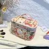 Nuevo Neceser Floral, Gran Capacidad, Bolsa de Almacenamiento para Cosméticos de Gama Alta, Neceser Portátil de Viaje, Bolso de Mano