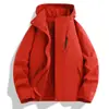 Chaqueta de senderismo transpirable de ajuste holgado, color liso, de una sola capa, para hombres jóvenes, para deportes y ocio al aire libre, Primavera y Otoño 2026