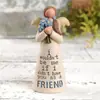 Adornos Transfronterizos de Dos Hermanas Nuevas Figuras de Estatua para el Hogar Decoraciones Regalo Conmemorativo de Amistad Artesanías de Resina