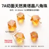 Jingde Jewelry Ágata Vermelha Koi Natural Octagonal Contas Soltas Cristal Fantasma Vermelho Acessórios para Pulseira DIY Multi-Pedras Atacado