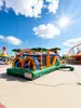 Castillo Hinchable Combinado con Tobogán para Exteriores Infantil, Casa de Juegos de PVC Engrosado, Juguete de Parque Acuático, Piscina de Agua, Tobogán de Agua