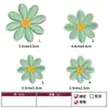 Patches de bordado de margarida autoadesivos e sem costura para reparar furos em roupas, acessórios de bordado decorativos para roupas, bolsas, sapatos e chapéus