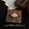 Colección de Anillos Geométricos de Zirconia Personalizados Vintage Lujo Accesible Anillo de Dedo Índice de Gama Alta Apertura Ajustable Joyería para Mano
