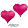 Globos de Papel de Aluminio Gigantes con Forma de Corazón de 60 Pulgadas, Decoraciones de Papel de Aluminio Rojas con Forma de Corazón para Bodas, Día de San Valentín, Decoración de Lugares de Cumpleaños, Con Forma de Corazón