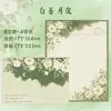 Papel de carta nuevo estilo girly de trébol de cuatro hojas grueso, lindo papel de escritura con temática de suerte verde para felicitaciones navideñas