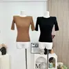 Suéter tejido de lana delicado y suave, color café, talla única, negro, otras fábricas de origen tienen etiquetas, color liso básico