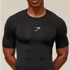 Camiseta Deportiva de Fitness de Secado Rápido Transpirable Elástica Ajustada de Manga Corta con Estampado de Hielo Casual para Gimnasio Running