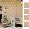 Paneles Acústicos de Chapa de Madera Cuadrados Algodón Aislante Acústico de Fibra de Poliéster Pegatinas de Pared para Habitación Paneles Acústicos para Interiores del Hogar Dormitorio