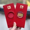 Oro Puro 999 Princesa, ¡Por Favor Hazte Rica! Nuevo Estilo Sobre Rojo Pegatina para Teléfono Regalo para Reunión Anual de la Empresa Contrato