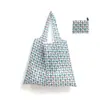 Bolsa de Compras Plegable, Nueva de Gran Capacidad, Bolsa Plegable Ecológica en Stock, Bolsa de Tote de Almacenamiento Plegable Portátil Impresa Creativa