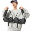Bolso de Hombro para Hombre Estilo Japonés Marca de Moda Bolso Pequeño Cilindro para Mujer Bolso Cruzado Casual para el Trabajo Mochila Deportiva Simple para Montar