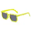 2022 Nuevas Gafas a Cuadros Marseille Cleck Rojas Amarillas Moradas Azules Verdes Gafas de Fiesta Gafas de Sol Divertidas