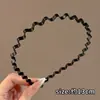 Faixa de cabelo esportiva preta ondulada para homens, especialmente projetada para lavar o rosto e aplicar máscaras faciais, antiderrapante, invisível, não aperta o cabelo