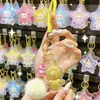 Nuevo Creativo Oso de Dibujos Animados Dorado en Forma de Estrella Llavero Dorado Lindo Colgante de Peluche de Dibujos Animados para Bolsa Venta al por Mayor