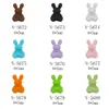 Accesorios de Arte para Uñas Lindos de Dibujos Animados de Aleación, Sensación Popular de Internet, Oso y Conejo de Colores Pintados en Spray, Accesorios de Decoración para Uñas Rosas