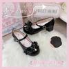 [Un Poco Dulce Listo para Enviar] Original Flower Bell Season Zapatos Originales Lolita Dulces y Lindos con Lazo y Punta Redonda
