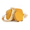 2025 Nueva Llegada Estilo Japonés y Coreano Combinable Material PU Simple Casual Bolso de Hombro Cruzado Bolso de Mujer Correa Ancha para el Hombro Bolso Cuadrado Pequeño