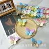 Horquilla de plástico con forma de mariposa, elegante, de 7,5 cm, con diseño de hada súper elegante, para niña, con bonitos colores de gelatina.