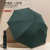 Paraguas Doble Extra Grande de 12 Varillas, Engrosado y Reforzado, Paraguas Especial para Hombre, Doble Propósito para Sol y Lluvia, Paraguas Plegable Manual para el Sol