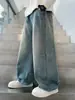 Z1401 Jeans Casuales Sueltos de Moda Bordados para Niños Yang Temporada Primavera 2025 Tendencia